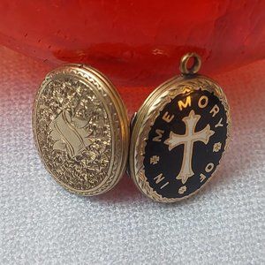 Rare Victorian Gold Mourning Locket